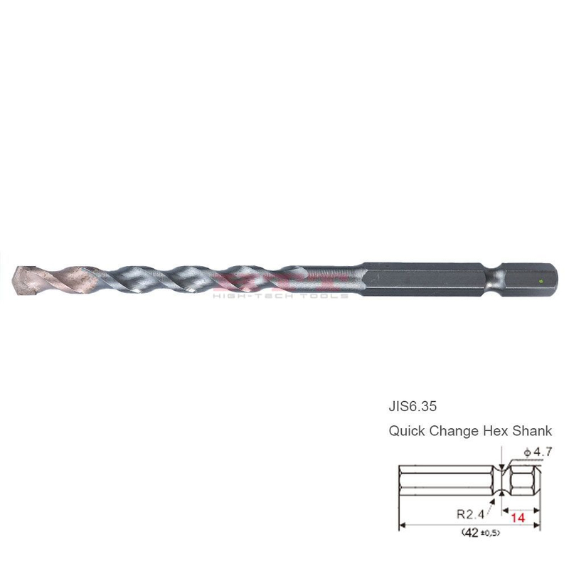 Каменная буровая бит jis6,35 Quick Change Hex Shank